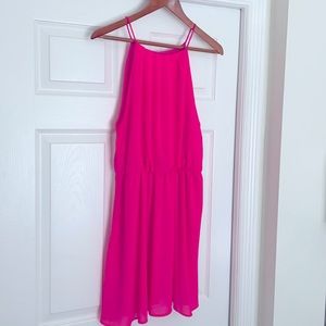 Beautiful Fuchsia Chiffon Dress